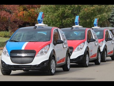 Domino's launches the first ever DXP delivery car. Bob Giles NewCarNews.TV APA Video