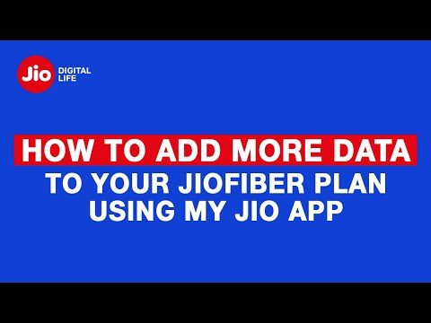 Cómo agregar más datos a su plan JioFiber usando la aplicación MyJio – Reliance Jio