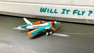 Will It Fly? Lego Technic Plane Takeoff Test.