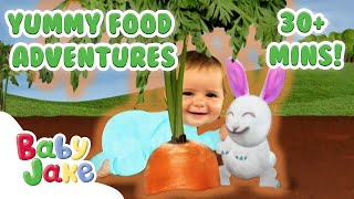 @BabyJakeofficial  - Super Yummy Food Adventures! 🥕🍯 | 30+ MINS | Full Episodes | Yacki Yacki Yoggi