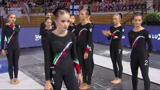 Italy - 2022 TeamGym Europeans, junior women's team final