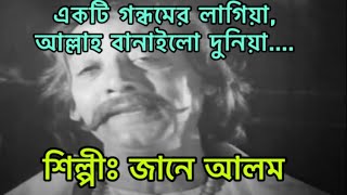 একটি গন্ধমের লাগিয়া,আল্লাহ বানাইলো দুনিয়া, জানে আলম এর কন্ঠে স্বামীর সোহাগ ছায়াছবির বাংলা গান