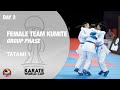 KARATE WORLD CUP: Day 2 - Female Team Kumite - Group Phase - Tatami 1 | WORLD KARATE FEDERATION