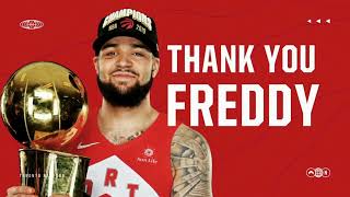 Toronto gives Fred VanVleet a  tribute and a standing ovation for his return #nb