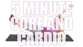 5 Minute Abs & Cardio At Home Workout