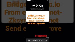 How to configure Zksync network to defi wallet + bridge crypto over