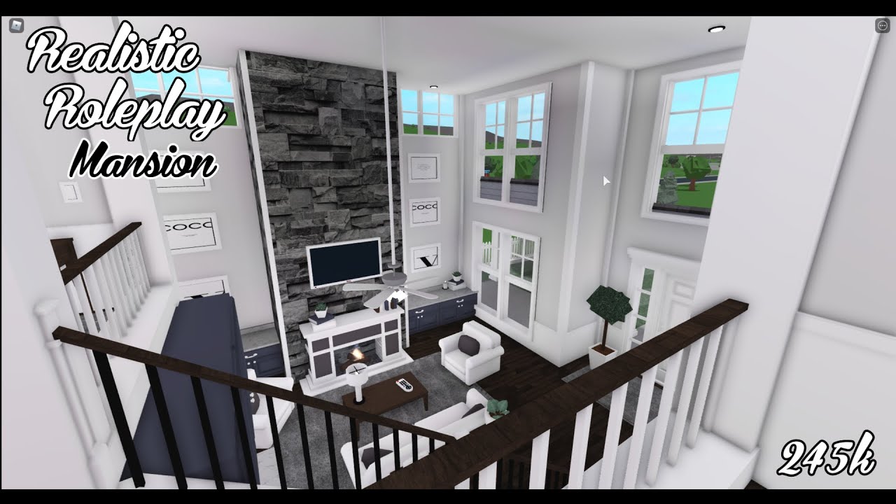 Realistic Family Roleplay Mansion | House Build | Roblox : Bloxburg ...