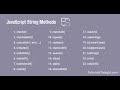 Programming in JavaScript  Basic string methods Part 1 #javascript in English
