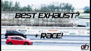 Mazdaspeed3 ULTIMATE RACING Exhaust and DRAG RACE!