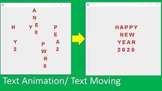 simple text animation/ text moving application [Text animate on jFrame] in java with source code