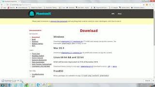 Phantomjs setup under few mins