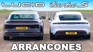 Lucid Air vs Porsche Taycan Turbo S: ARRANCONES