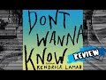 Maroon 5/Kendrick Lamar - Don't Wanna Know | track review