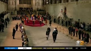 Queen Elizabeth II lies in state for 2nd night