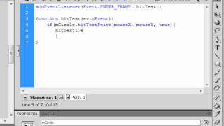Actionscript 3 Tutorial: hitTestPoint and hitTestObject