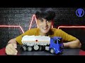 unboxing truk tangki remot kontrol double e mercedes benz