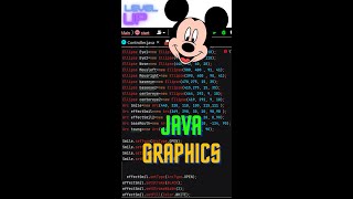 How to draw in #Java🖍️ ( Micky Mouse )👨‍💻#programming
