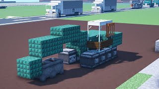 【マイクラ】 ショベルカーの作り方 / チュートリアル【乗り物】[Minecraft Tutorial] Excavator Car / How To Build a Excavator