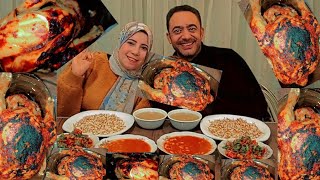 اقوى تحدي💪 على احلى سفره 🪷 فاصوليا بيضاء وفرخه 🐓 كامله ورز بالشعيريه ولسان عصفور و🥗سلطه تحدي قوي جدا