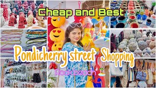 The Craft  Bazaar 🐚 Cheapest Pondicherry street shopping 🛍️ near Rock beach 🏝️