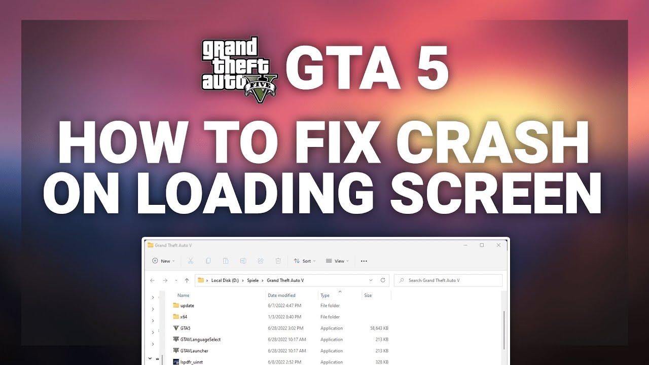 GTA 5 – How To Fix GTA 5 Crash On Loading Screen! | Complete 2024 Guide ...