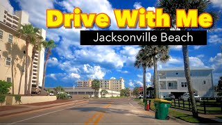 Beautiful Daytime Drive Along the Coast in Jacksonville Beach, Florida - 4K