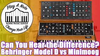 Does Behringer's Model D Sound Better than a Minimoog? - Synth Oscillator and Filter Shootout!