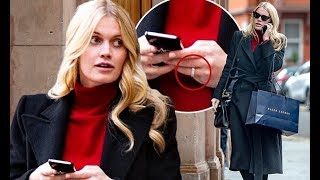 PICTURED: Princess Diana's niece Lady Kitty Spencer, 29, displayed diamond band on her ring finger t