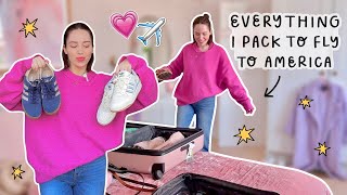 Everything I Pack For Long Haul Travel To America 🇺🇸 + What's In My Carry On Bag?