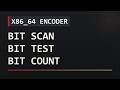Encoding Bit Scan, Test, and Count Instructions | x86_64 Encoder