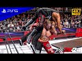 WWE 2K24 - Brock Lesnar vs. Tama Tonga, Jacob Fatu, | One on Two Handicap Match | PS5™ [4K60]