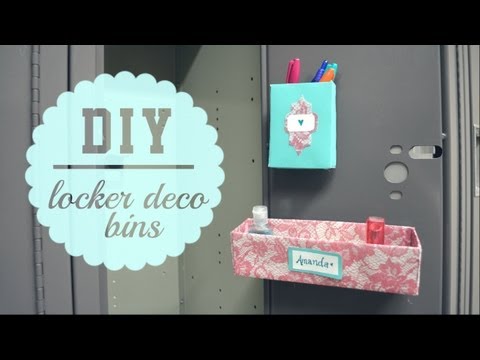 DIY Locker Decor Bins { Back to School } DIY Locker Decor Bins { Back to School }
