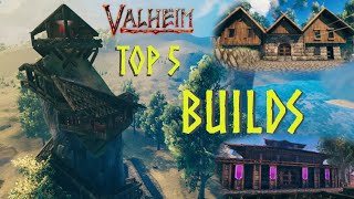 VALHEIM | TOP 5 BUILDS ON MY SOLO SERVER - Favorites?