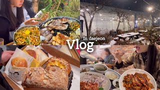 [먹방vlog] 누가 대전이 노잼도시래? 대전여행 알짜맛집👍 성심당튀김소보로｜갤러리아맛집돈까스｜전미원삼겹살｜오봉집｜허영만식객｜계족산두부전골｜현지인맛집｜신세계｜이제우린｜임산부여행