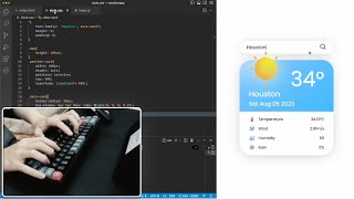 ASMR Programming - Weather App With Javascript API - No Talking