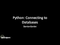 Python: Connecting to Databases