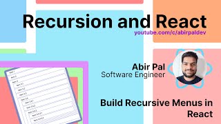 Recursion and React | Build Recursive Menus in React (Typescript)