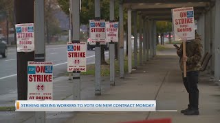 Striking Boeing workers to vote on new contract Monday