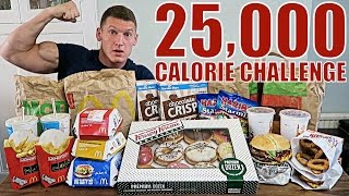 25,000 CALORIE CHALLENGE | Epic Cheat Day | Man vs Food