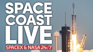 Space Coast Live: 24/7 Views of NASA, SpaceX Falcon 9 Operations, and Starship Pad Construction
