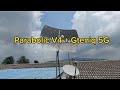 Antena Parabolic V4 + Modem Gteniq 5G pemasangan senawang N9