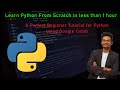 Learn Python Basics using Google Colab | Python Tutorial for Beginners from Scratch