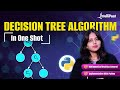 Decision Tree Algorithm in One Shot | Decision Tree Machine Learning Tutorial | Intellipaat