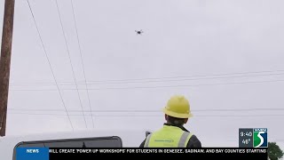 Consumers Energy using drones