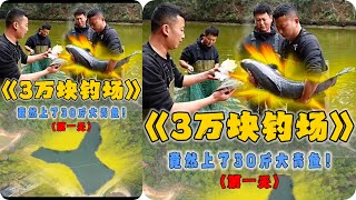 农村小伙花30000元钓场初体验，青鱼竟然巨无霸！第一次见这么大的鱼，看到这条鱼兴奋不已。#乡村生活 #乡村守护人 #户外 #农村生活 #三农 #新农人计划2025 #抓鱼