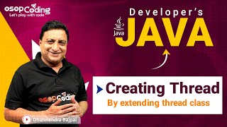 Creating Thread in Java | Using Thread Class | Multithreading | Java for Developers | #Java #Lec76