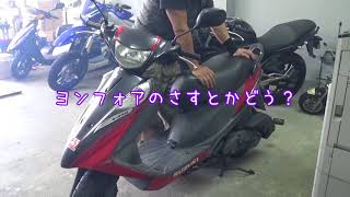 【SUZUKI　アドレスV125G】新企画スタート？バイク屋さんに診断してもらう