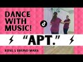 “APT.” Dance 🩷🖤 Rosé & Bruno Mars 🩷🖤 Easy Dance for Beginners 🩷🖤 TikTok Dance Trend