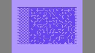 Wave function collapse Algorithm with 8 Tiles on Commodore 64