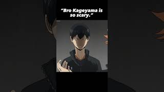 How can you be scared of this guy😭 #kageyama #haikyu #haikyuu #anime